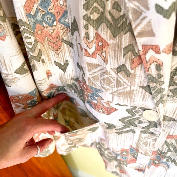 Alfred Dunner Women’s Single Button Blazer SouthWestern Aztec, Size 14 Petite - Picture 4 of 7